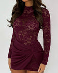 MINDY™ - Elegant Lace Long Sleeve Bodycon Dress Slim-Fitting Evening Dress