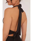 ZARATA™ - Chic Backless Halter Evening Mini Dress