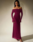 DARCIE™ - Off Shoulder Ruched Sequin Bodycon Evening Gown