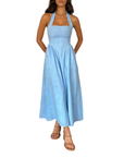 KATE™ – Elegant Sleeveless High-Waist Dress