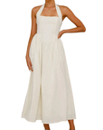 KATE™ – Elegant Sleeveless High-Waist Dress