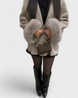 Woolcat – Elegant coat with faux fur details