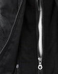 Pia | Modern leather jacket with hood