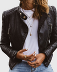 Janet | Genuine Leather Jacket