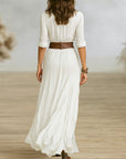 Soléane | Elegant Pleated Midi Dress