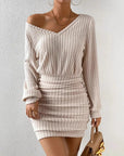 Melina | Brown knit dress