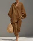 Marina | Women's Casual Two-Piece Set with V-Neck