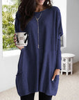 NANCY | RELAXED POCKET TUNIC WITH ELEGANT TUMMY COVERAGE