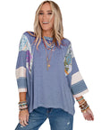 BAILEY™ – Lightweight Patchwork Batwing Top