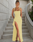 MARILYN™ - Elegant Formal Slip Maxi Dress with Open Back
