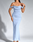 VALENTINI™ – Chic Off-Shoulder Ruched Mermaid Evening Dress