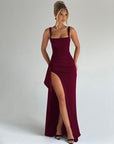 MARILYN™ - Elegant Formal Slip Maxi Dress with Open Back