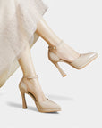 Evette Leather Heels
