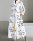 SOFER™ - Elegant Front Wrap Collared Maxi Dress