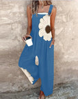 Comfortable printed overalls