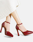 Evette Leather Heels