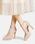 Evette Leather Heels