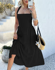 MYRNA™ - Vintage Summer Sleeveless Halter Neck A Line Maxi Dress