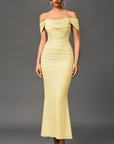 EUNOIA™ - Elegant Off Shoulder Backless Mermaid Dress