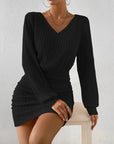 Melina | Brown knit dress