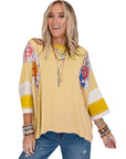 BAILEY™ – Lightweight Patchwork Batwing Top