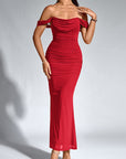 VALENTINI™ – Chic Off-Shoulder Ruched Mermaid Evening Dress