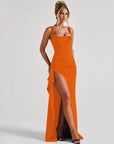 MARILYN™ - Elegant Formal Slip Maxi Dress with Open Back