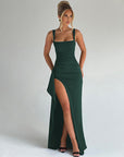 MARILYN™ - Elegant Formal Slip Maxi Dress with Open Back