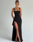 MARILYN™ - Elegant Formal Slip Maxi Dress with Open Back