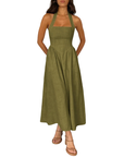 KATE™ – Elegant Sleeveless High-Waist Dress