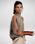 Clémence | Turtleneck sweater with contrasting stripes