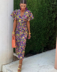 Amelia™ | Vivid Pleated Midi Dress