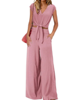 LENA™ – Breezy V-Neck Wide-Leg Set