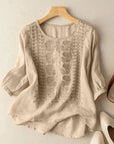 Aurora – Embroidered Relaxed Blouse
