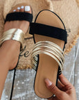 Maribel - Gold-Accented Desert Sandals