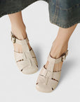 Madella – Elegant Leather Sandals with Block Heel