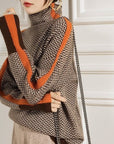 Eleanor | Herringbone Luxe Turtleneck