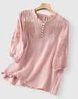 Vasilene | Elegant Button-Front Blouse