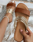 Maribel - Gold-Accented Desert Sandals