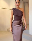 Luna™ | Maxi Dress with a Gilt in Satin