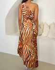 Adeline™ | Vibrant Tropical Evening Dress