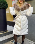 Christina | Elegant casual jacket with faux fur collar