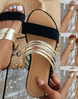 Maribel - Gold-Accented Desert Sandals