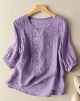Aurora – Embroidered Relaxed Blouse