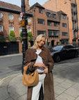 Suzanne| Classic Suede Trench Coat.