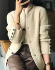 Claire – Cashmere blend cardigan with buttons