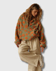 Sandra - Bohemian-inspired Sherpa jumper