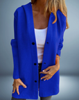 Jasmine -Single-Breasted Casual Hooded Jacket