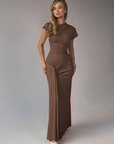 MIRIAM™ – Elegant Wrap Ruched Bodycon Formal Dress