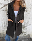 Rian - Long Sleeve Button Down Jacket With Pockets